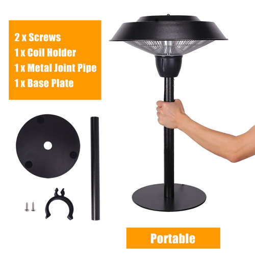 ZACHVO 5100 BTU Electric Tabletop Patio Heater & Reviews Wayfair